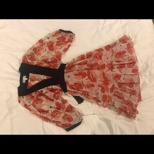 Beautiful silk dress by Anthropologie